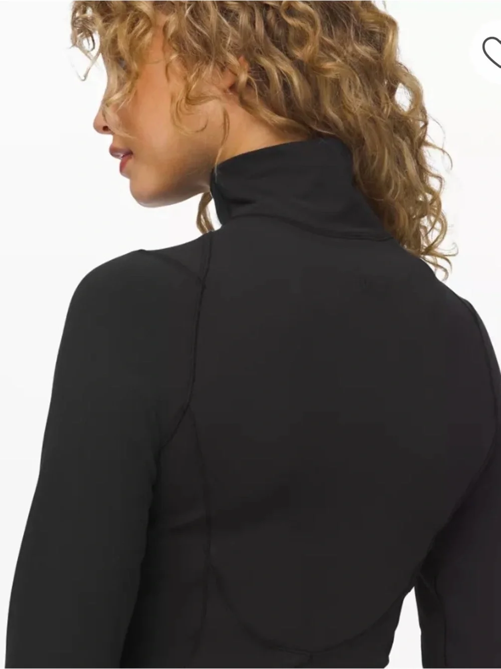 Lululemon It’s Rulu Women’s Black Mockneck Ribbed Panel Stretch Midi Dress Sz 6